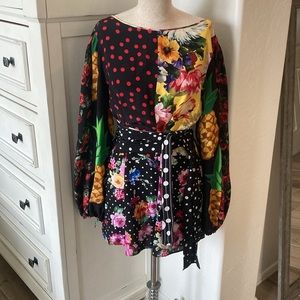 Dolce & Gabbana 46 2022 Spring Summer Fiyon Mini Dress Tunic